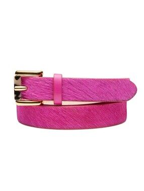 Royal Albartross London Foxtrot Pink Faux Fur Luxury Golf Belt, Medium,Brand New